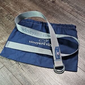 Vineyard Vines - Gray Canvas Belt